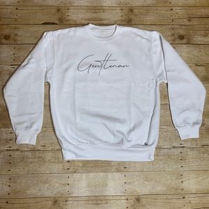 Gentleman Crew Neck Sweater - White
